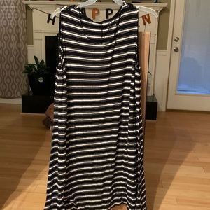 Ava & viv black and white long sundress